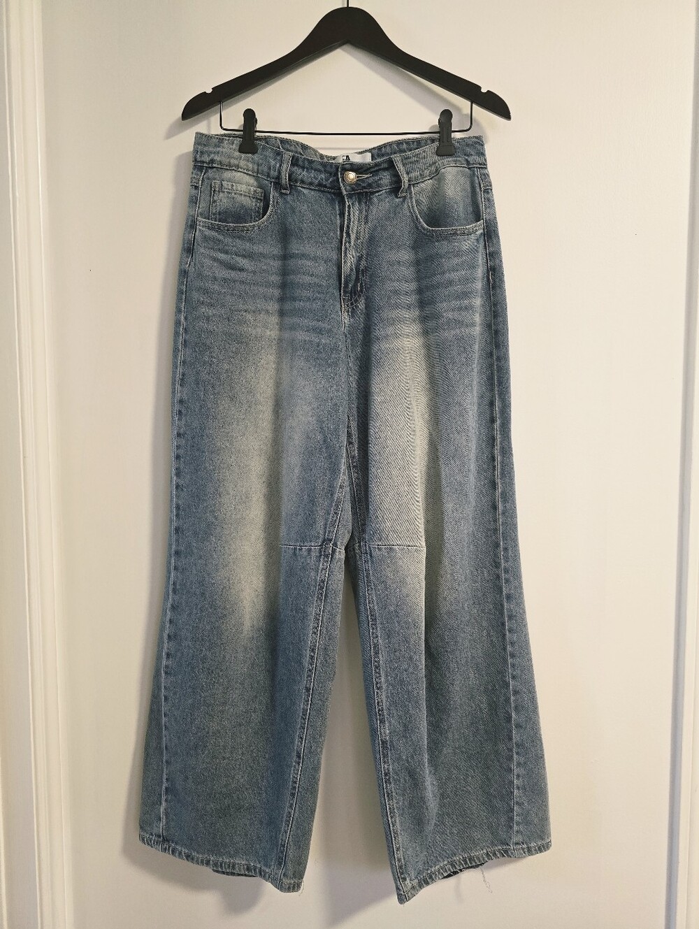FLYING ANGEL Wide Leg Blue Lightweight  Jeans Denim Size 9 29
